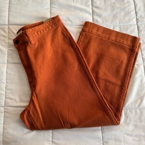 Madewell Slim Emmett Wide-Leg Crop Pants Size 32 NWT